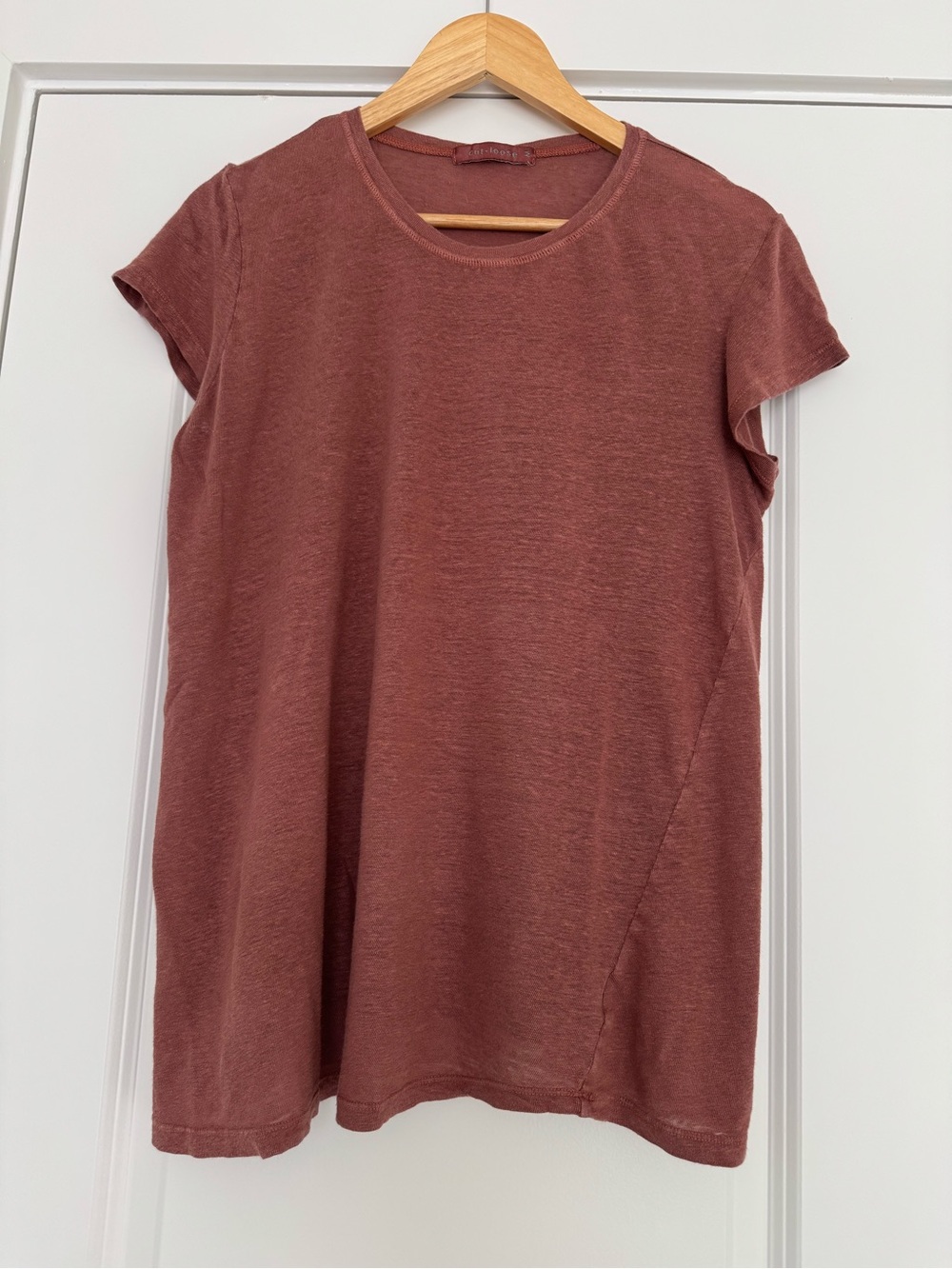 cut loose Short Sleeve Tee - Brown